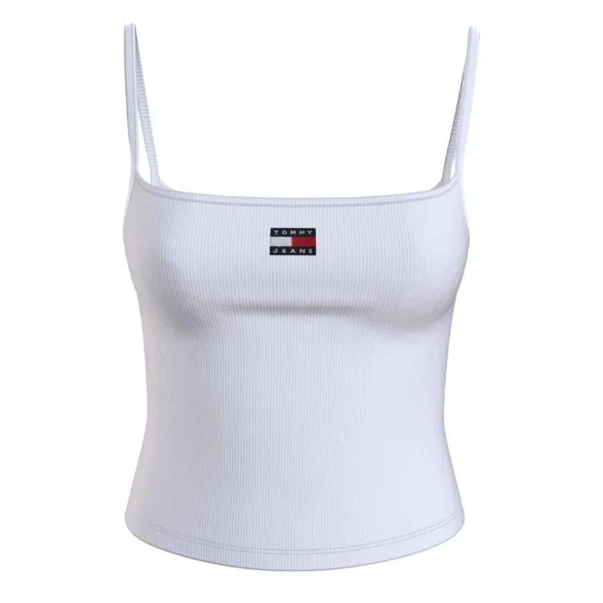 Camisetas sin mangas Tommy jeans Tjw Badge Rib Strap Top