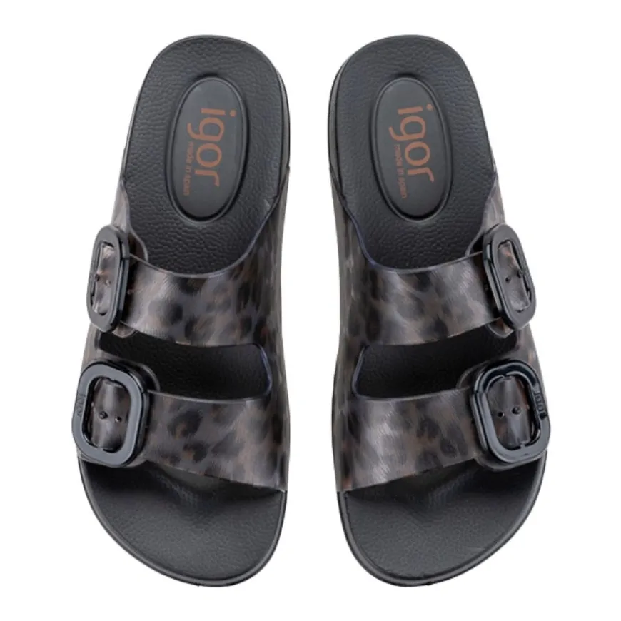 Chanclas Igor HABANA BRILLO LEO NEGRO