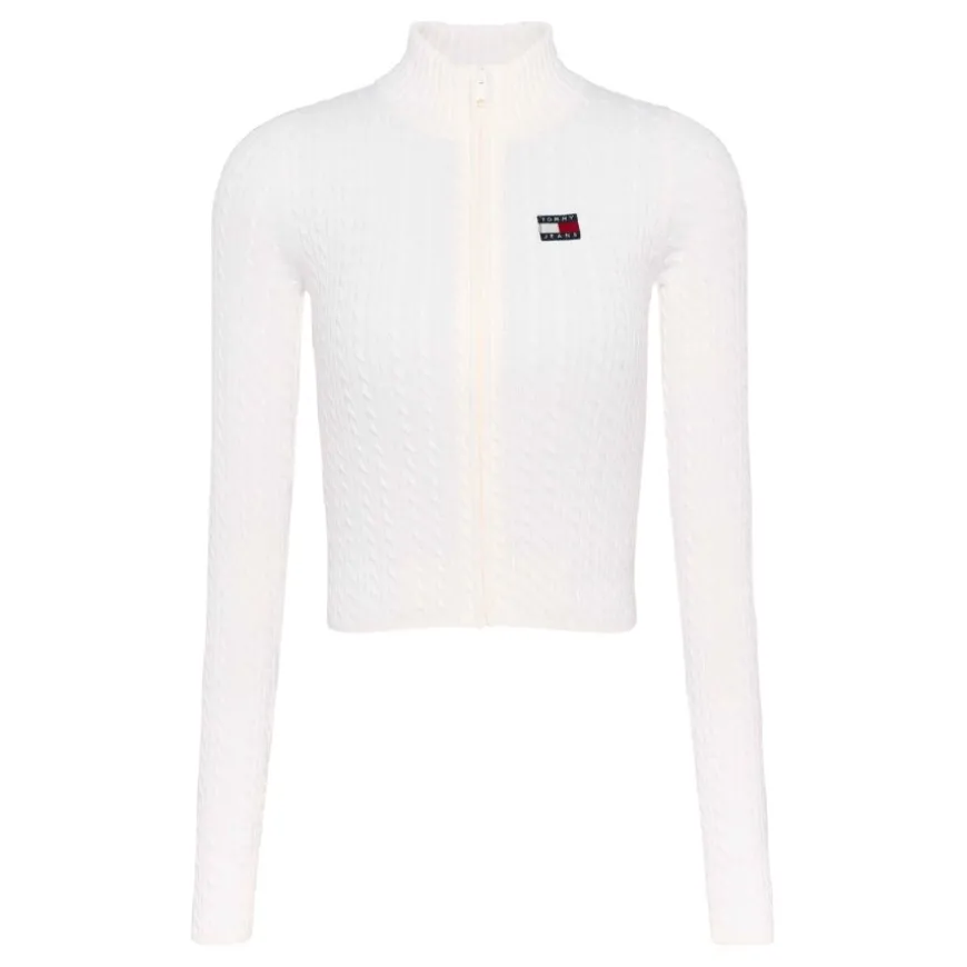 Chaquetas Tommy jeans TJW Zip-Thru Cable Cardigan