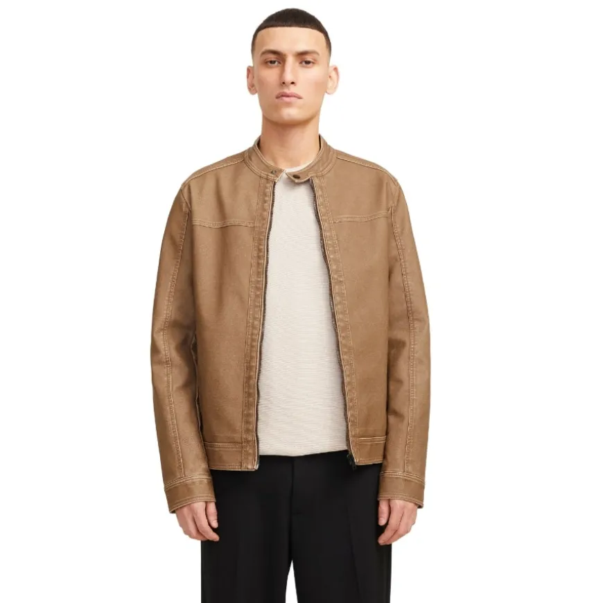 Chaquetas Jack & jones Jjewarner Washed Pu Jacket Noos