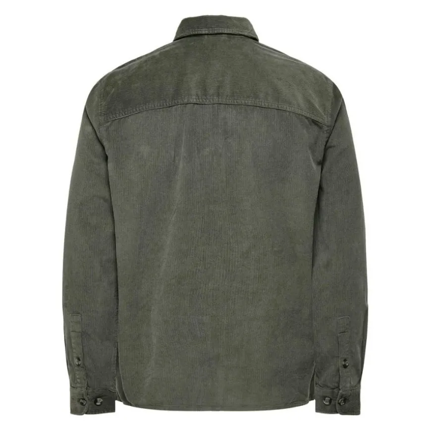 Chaquetas Only & sons Onsalp 14W Rlx 2Pkt Washd Cord Ls Zip