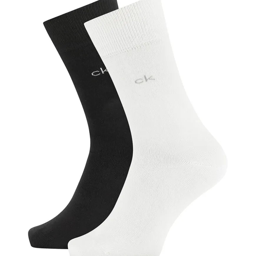 Ck Men Crew 2P Casual Flat Knit Cotton Carter