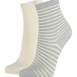 Ck Womens 2Pk Sheer Stripe Sock Lilly