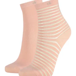 Ck Womens 2Pk Sheer Stripe Sock Lilly