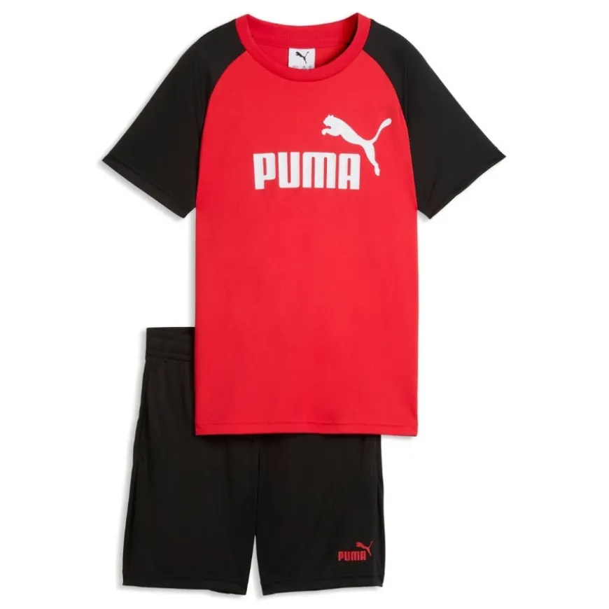 Conjuntos Puma ESS No.1 Logo Poly Tee and Shorts Set B