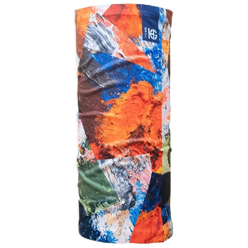 Cuellos Hg Hg-Collage Microperforated Printed Neckwarmer