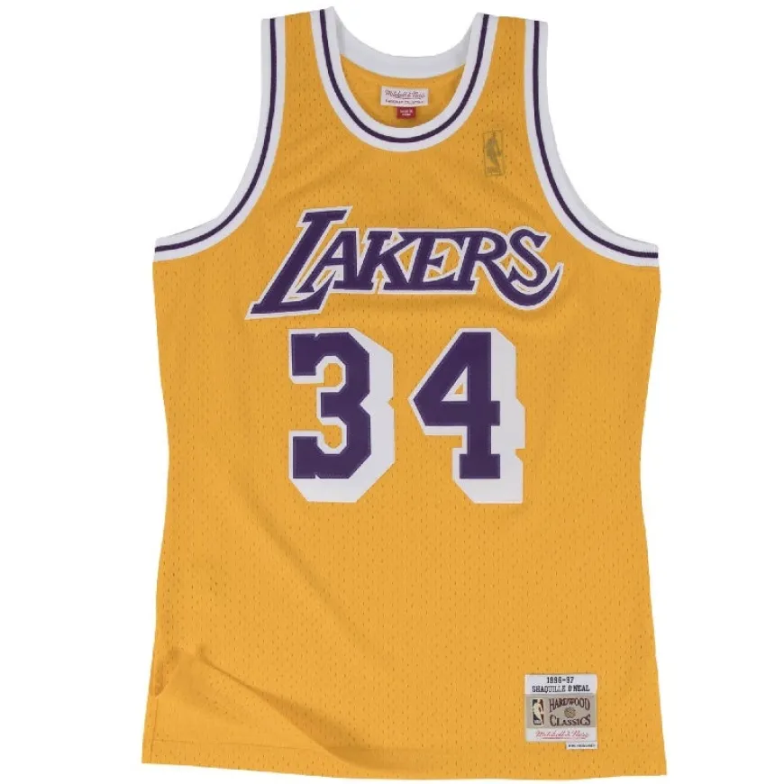 Equipaciones oficiales básquet Mitchell&ness Los Angeles Lakers - Shaquille O Neal