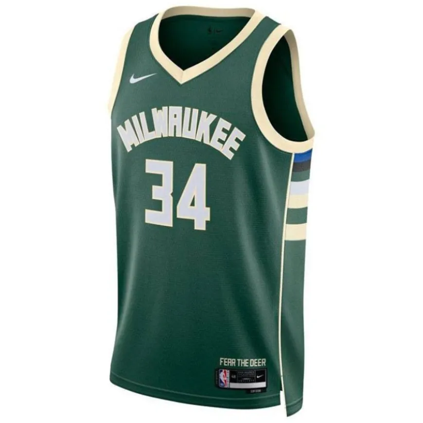 Equipaciones oficiales básquet Nike Milwaukee Bucks ANTETOKOUNMPO Giannis