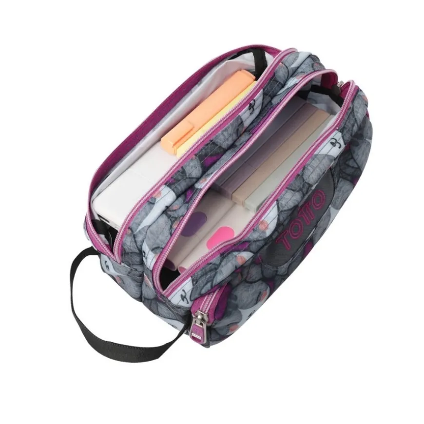 Estuches Totto Agapec 3 compart. 23x11.5x10.5