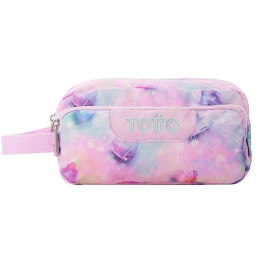 Estuches Totto Agapec Glitter 3 compart. 23x11,5x10,5