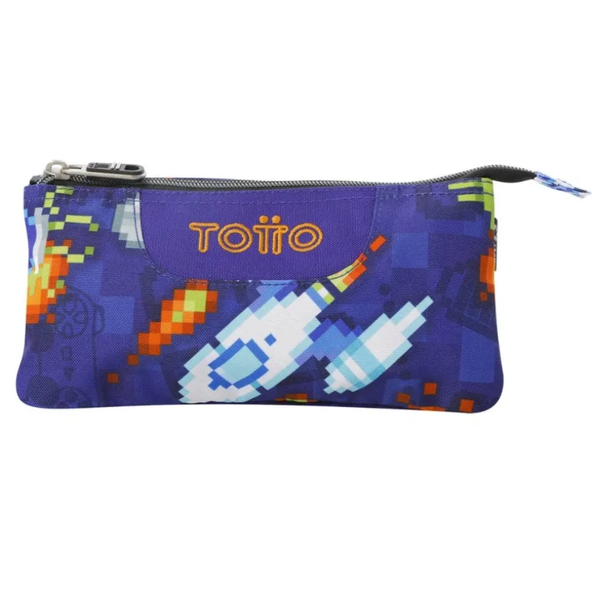 Estuches Totto Tablero 3 compart. 22x11x3.5