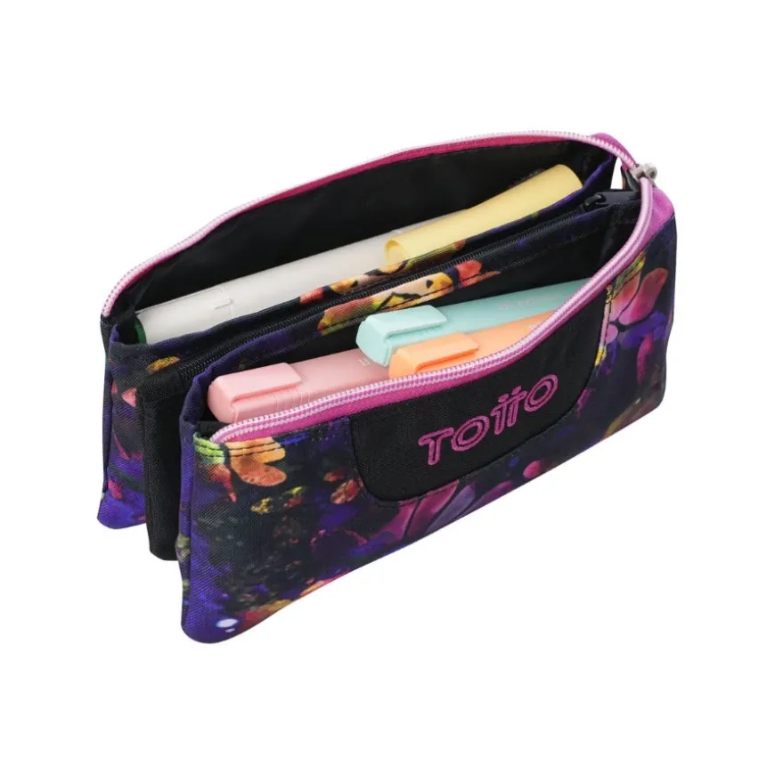 Estuches Totto Tablero 3 compart. 22x11x3.5