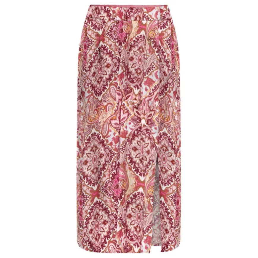 Faldas Only Onlnova Life Vis Lamar Slit Skirt Aop