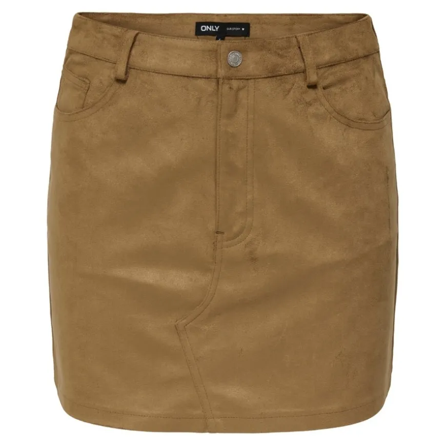 Faldas Only Onltulip Life Faux Suede Skirt Otw