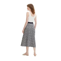 Faldas Tom tailor skirt jersey, navy geometric design, 34