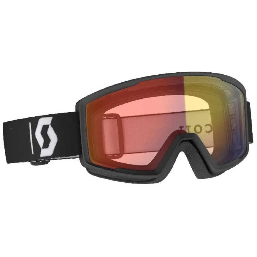 Gafas Scott GAFA SKI FACTOR PRO BLACK WHITE ILLU RED