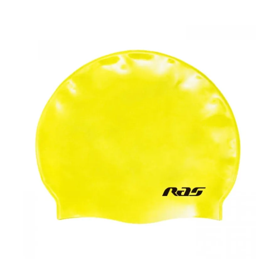 Gorro natació Ras Gorro Silicona Estándard Amarillo Fluor SR