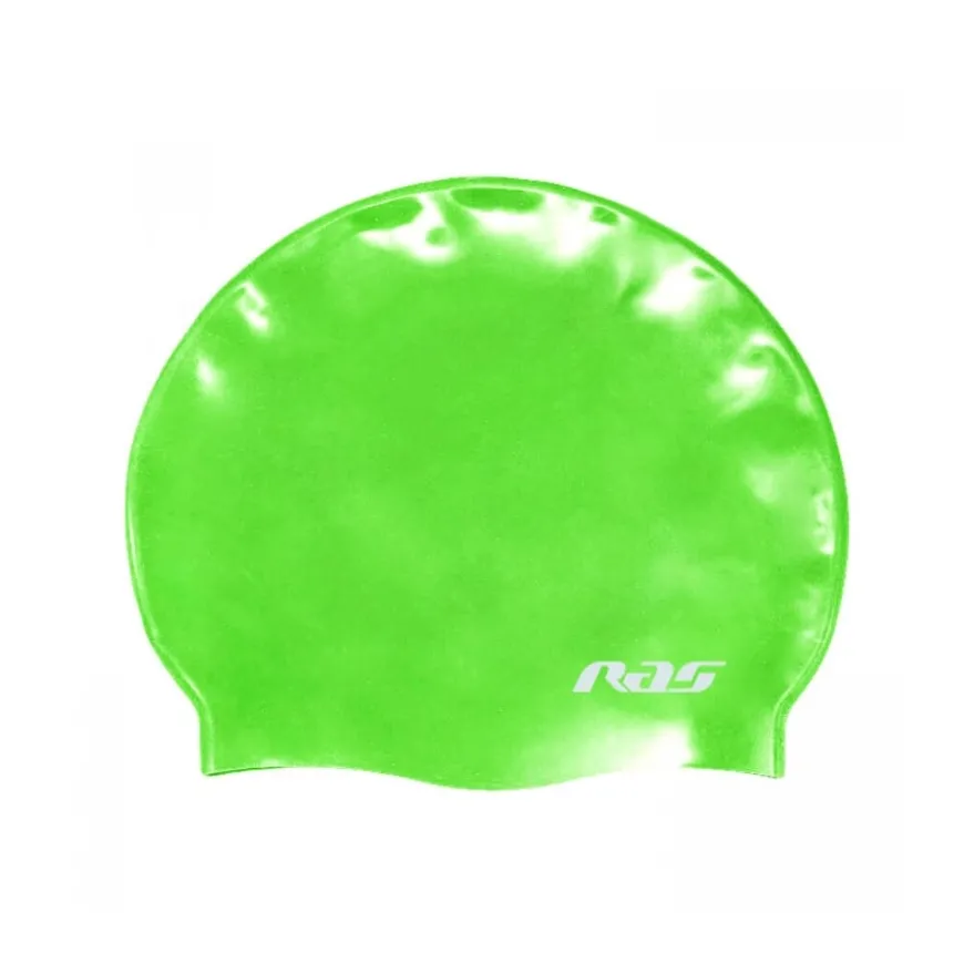 Gorro natació Ras Gorro Silicona Estándard Verde Fluor SR