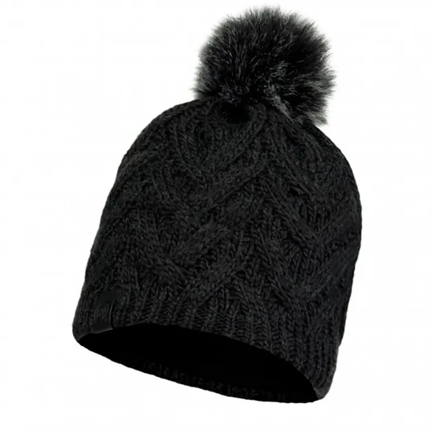 Gorros Buff Knitted & Fleece Band Hat Caryn Graphite