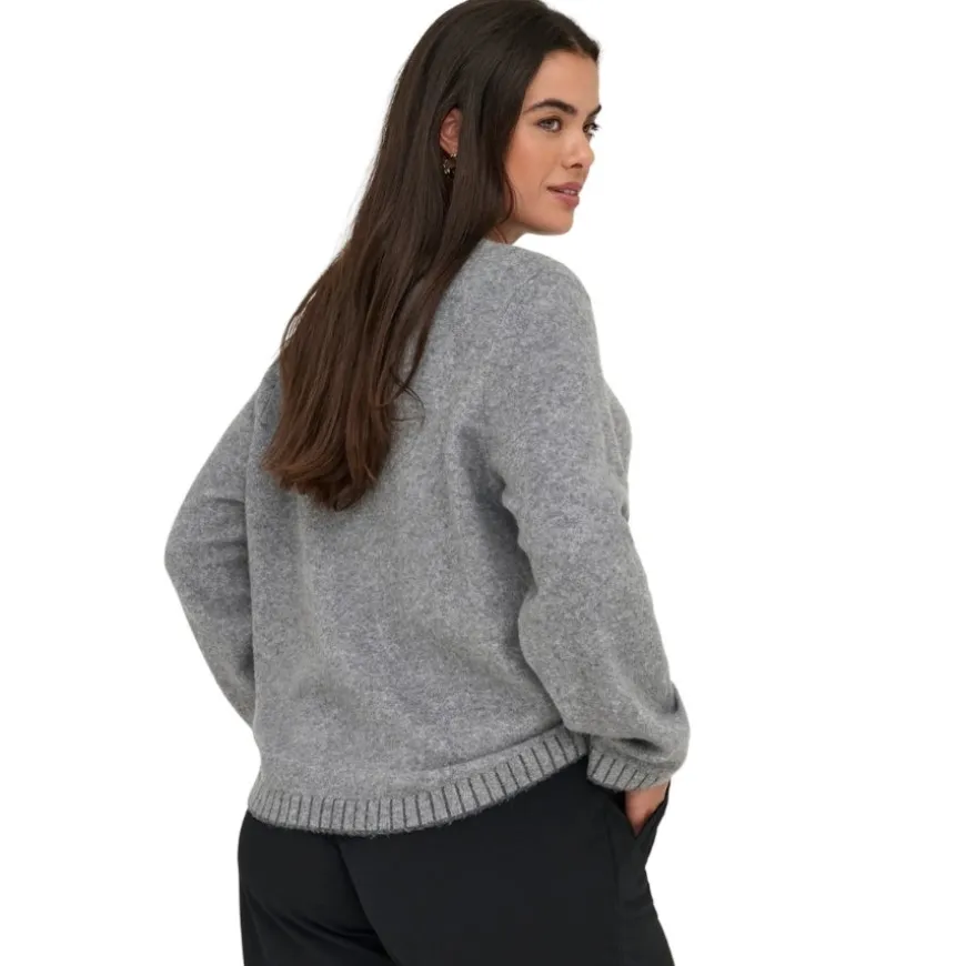 Jerseys Carmakoma Carfina Ls Stitch O-Neck Knt