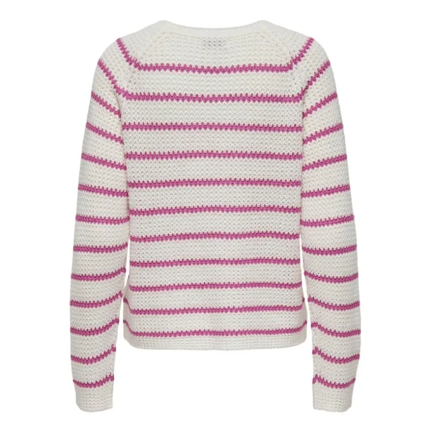 Jerseys Jdy Jdyellen L S Oneck Ragla Stripe Pull Knt