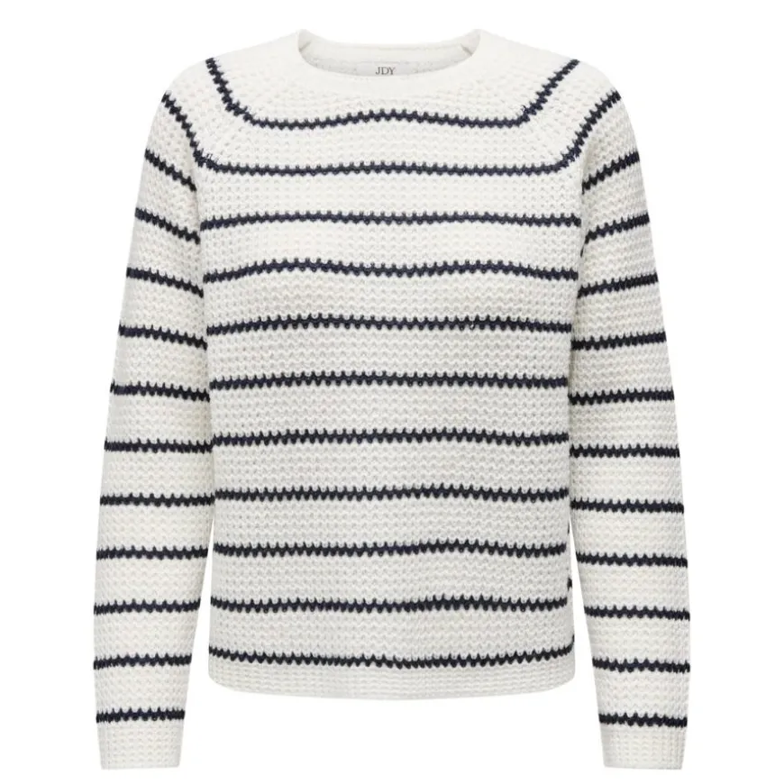 Jerseys Jdy Jdyellen L S Oneck Ragla Stripe Pull Knt