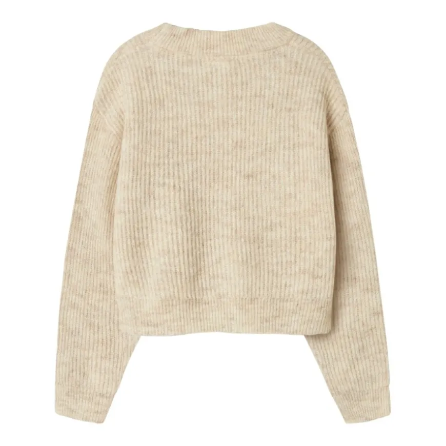 Jerseys Name-it Nkfholly Ls Boxy Short Knit Noos