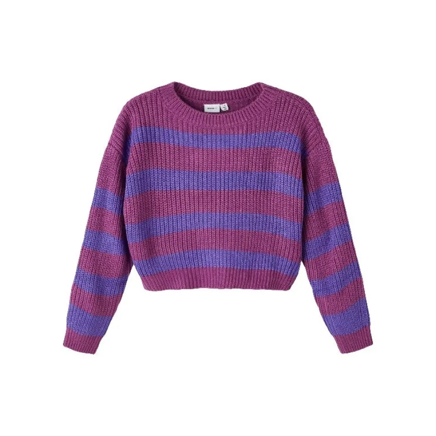 Jerseys Name-it Nkfriony Ls Boxy Short Knit Pb