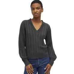 Jerseys Object Objalice L S V-Neck Knit Pullover Noos