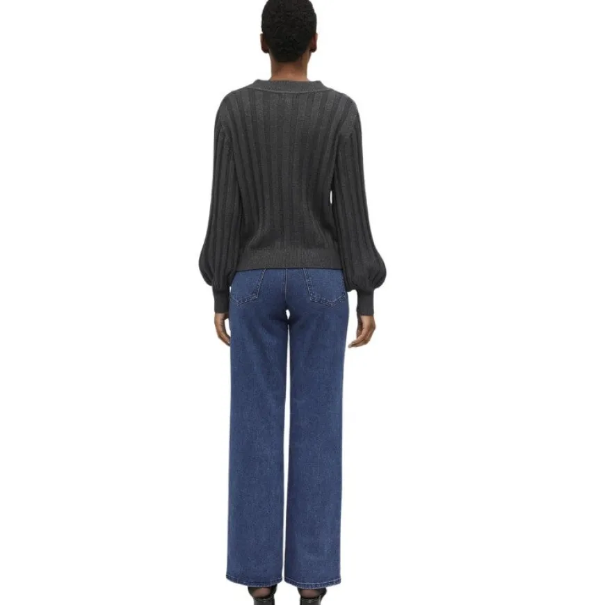 Jerseys Object Objalice L S V-Neck Knit Pullover Noos