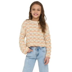 Jerseys Only kids Kogdonna Ls O-Neck Stripe Structure Knt