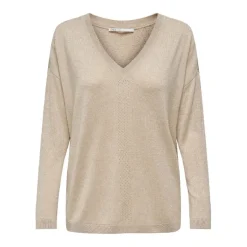 Jerseys Only Onlabella L S Glitter V-Neck Cs Knt
