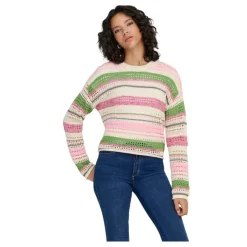 Jerseys Only Onlamelie Ls Structure Multi O-Neck Knt