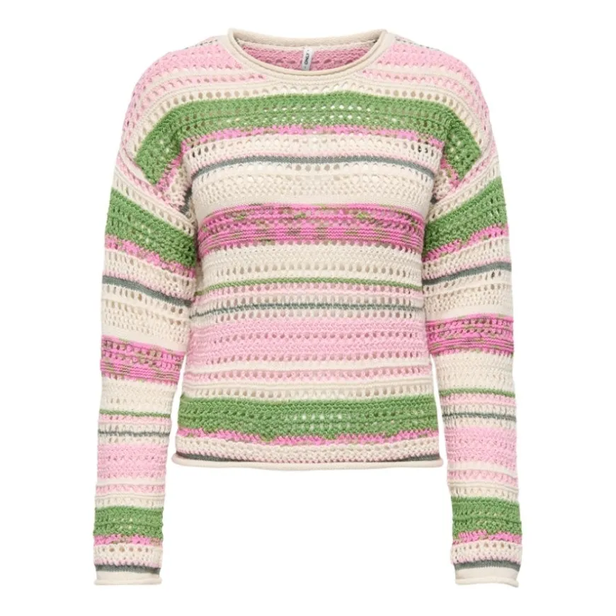 Jerseys Only Onlamelie Ls Structure Multi O-Neck Knt