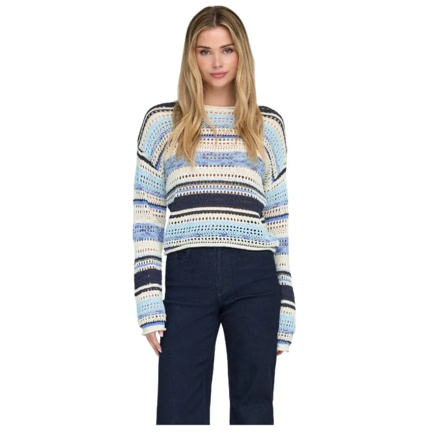 Jerseys Only Onlamelie Ls Structure Multi O-Neck Knt