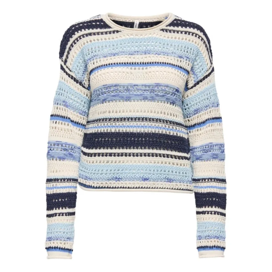 Jerseys Only Onlamelie Ls Structure Multi O-Neck Knt
