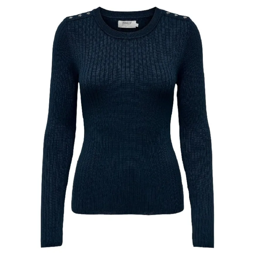 Jerseys Only Onlanni Ls Button O-Neck Knt