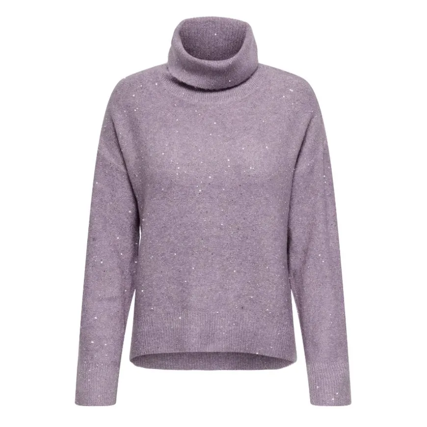 Jerseys Only Onlarizona Ls Sequins Rollneck Pull Knt