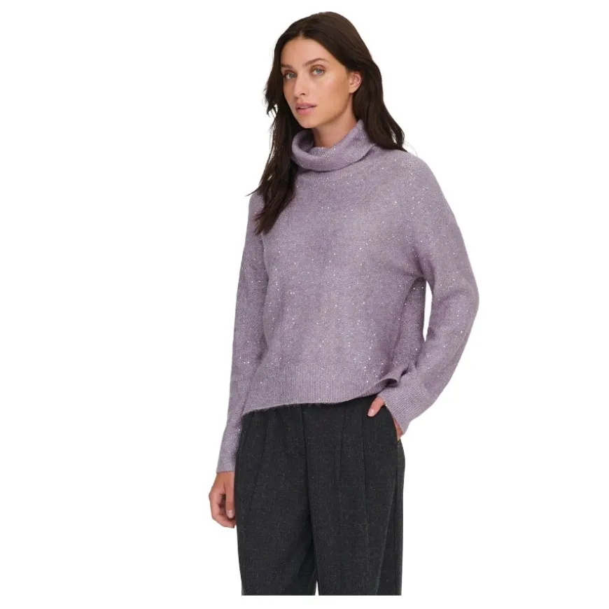 Jerseys Only Onlarizona Ls Sequins Rollneck Pull Knt