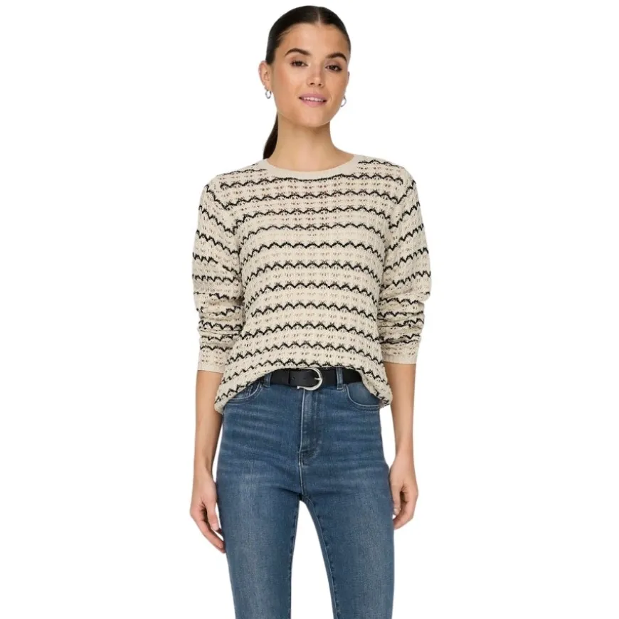 Jerseys Only Onlasa Ls Structure O-Neck Noos Knt