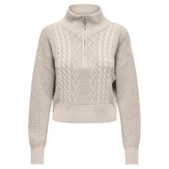 Jerseys Only Onldoritta Ls Cable Zip High Neck Knt