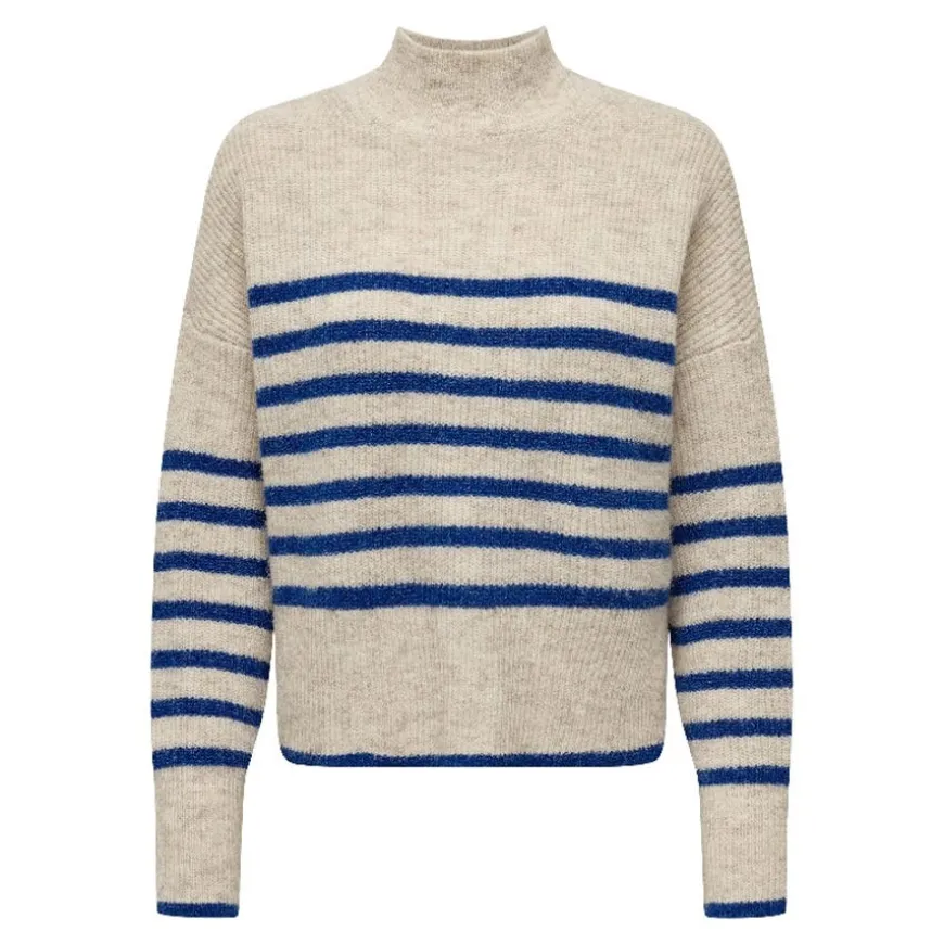 Jerseys Only Onlfridi Life Ls Stripe High Neck Knt