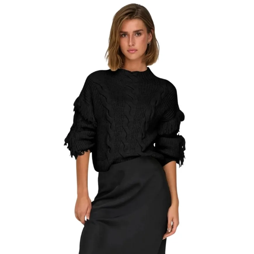 Jerseys Only Onlholly Ls Short Cable High Neck Knt