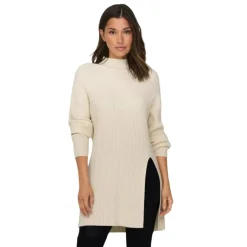 Jerseys Only Onlkatia Ls Long Slit Highneck Cc Knt