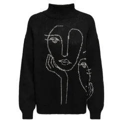 Jerseys Only Onlviso Ls Jaquard High Neck Knt