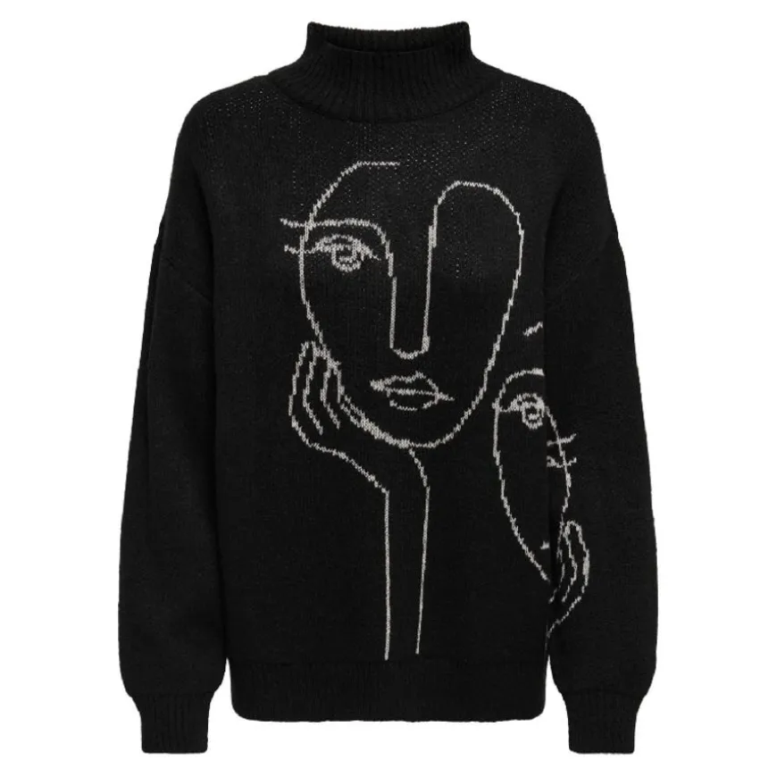 Jerseys Only Onlviso Ls Jaquard High Neck Knt