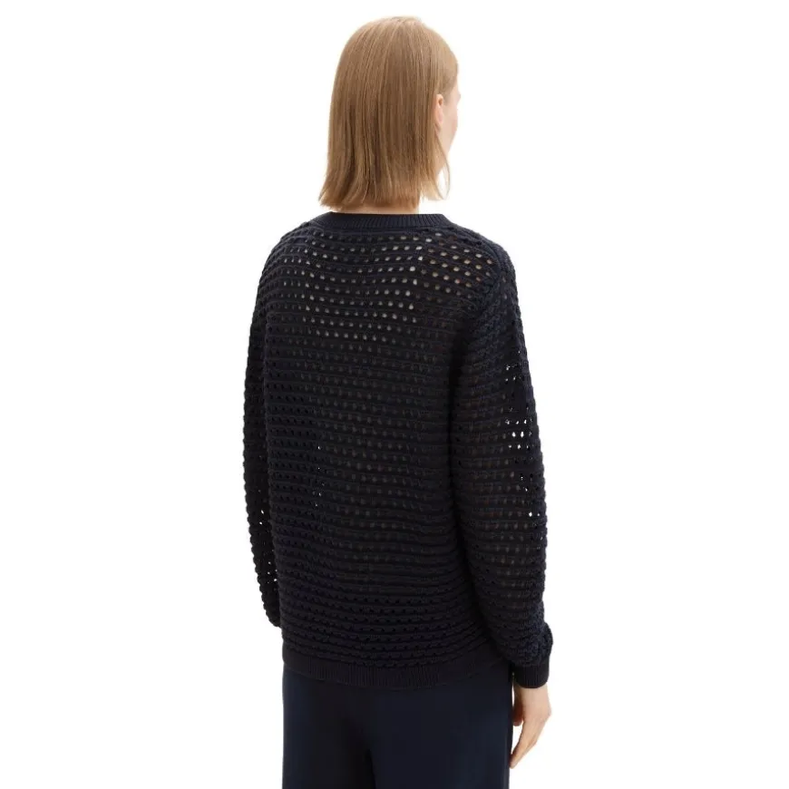 Jerseys Tom tailor Open Structure Pullover Flat Knit Tops