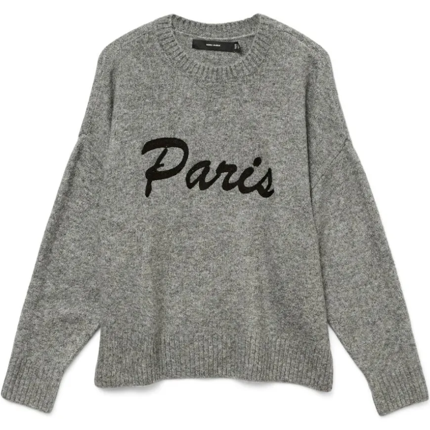 Jerseys Vero moda Vmboom Ls O-Neck Text Pullover Noos