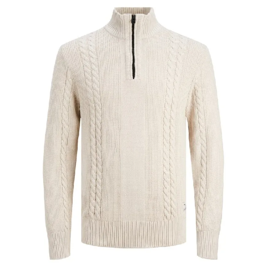 Jerseys Jack & jones Jcogrid Cable Knit Half Zip