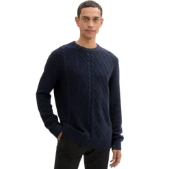 Jerseys Tom tailor Cable Crewneck Knit Flat Knit Tops